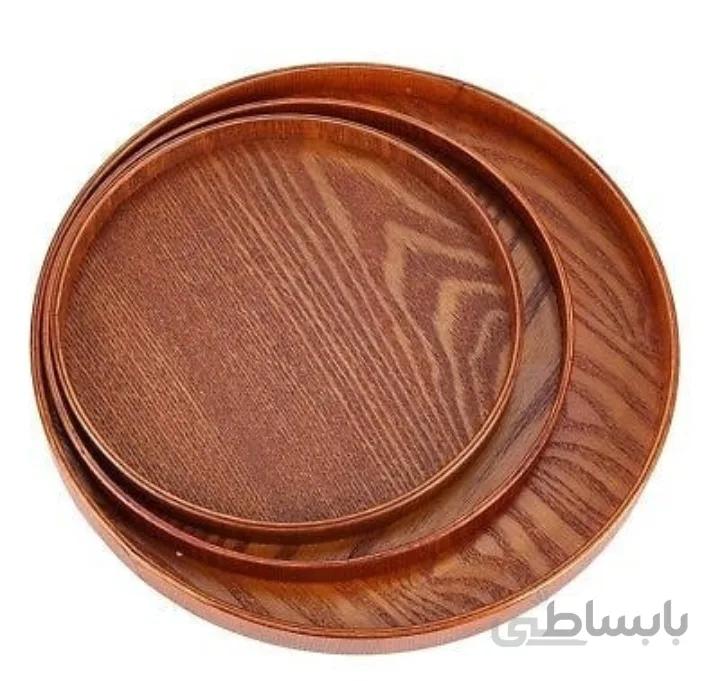 بشقاب و پیشدستی چوبی کد ۱۰۱۵۲۴