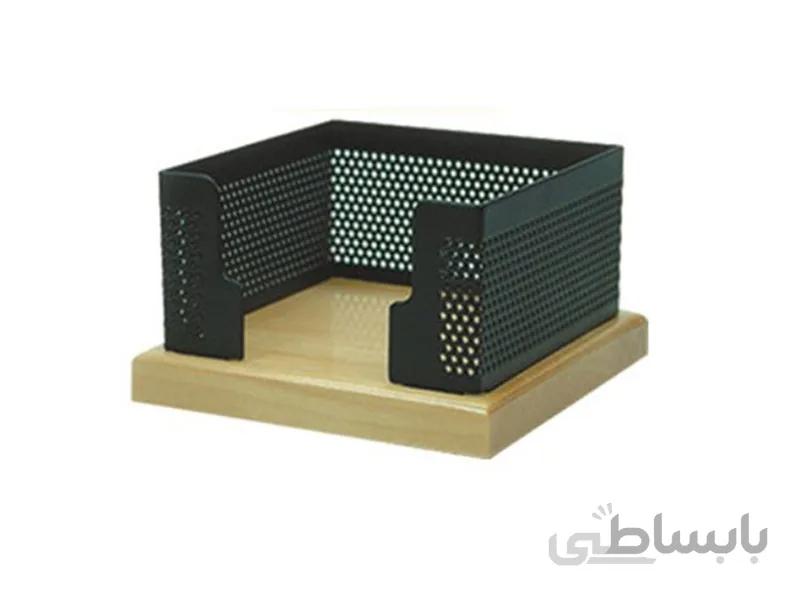 جای کاغذ یادداشت چوب فلز مدل WW-04