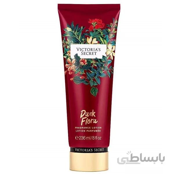 لوسیون بدن ویکتوریا سکرت اورجینال مدل دارک فلورا | Victoria’s Secret Dark Flora | حجم ۲۳۶ میل ا Victoria's Secret Dark Flora Body Lotion for Women 236ml
