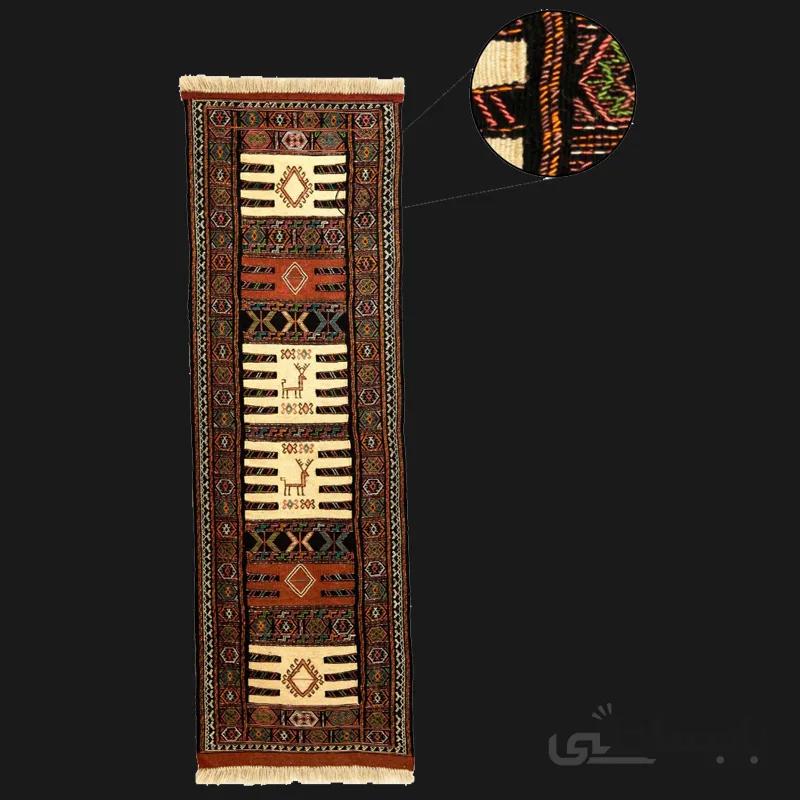 گلیم دست بافت سفره کردی مدل 003