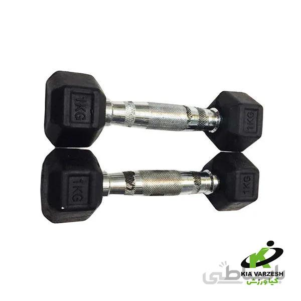 دمبل ۶ ضلعی ۱کیلو ا Hexagonal dumbbells 1k