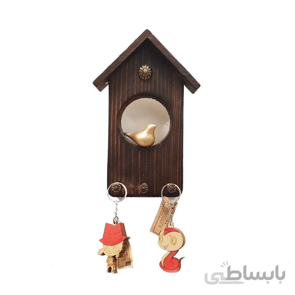 جاکلیدی دیواری چوبی مرغ آمین