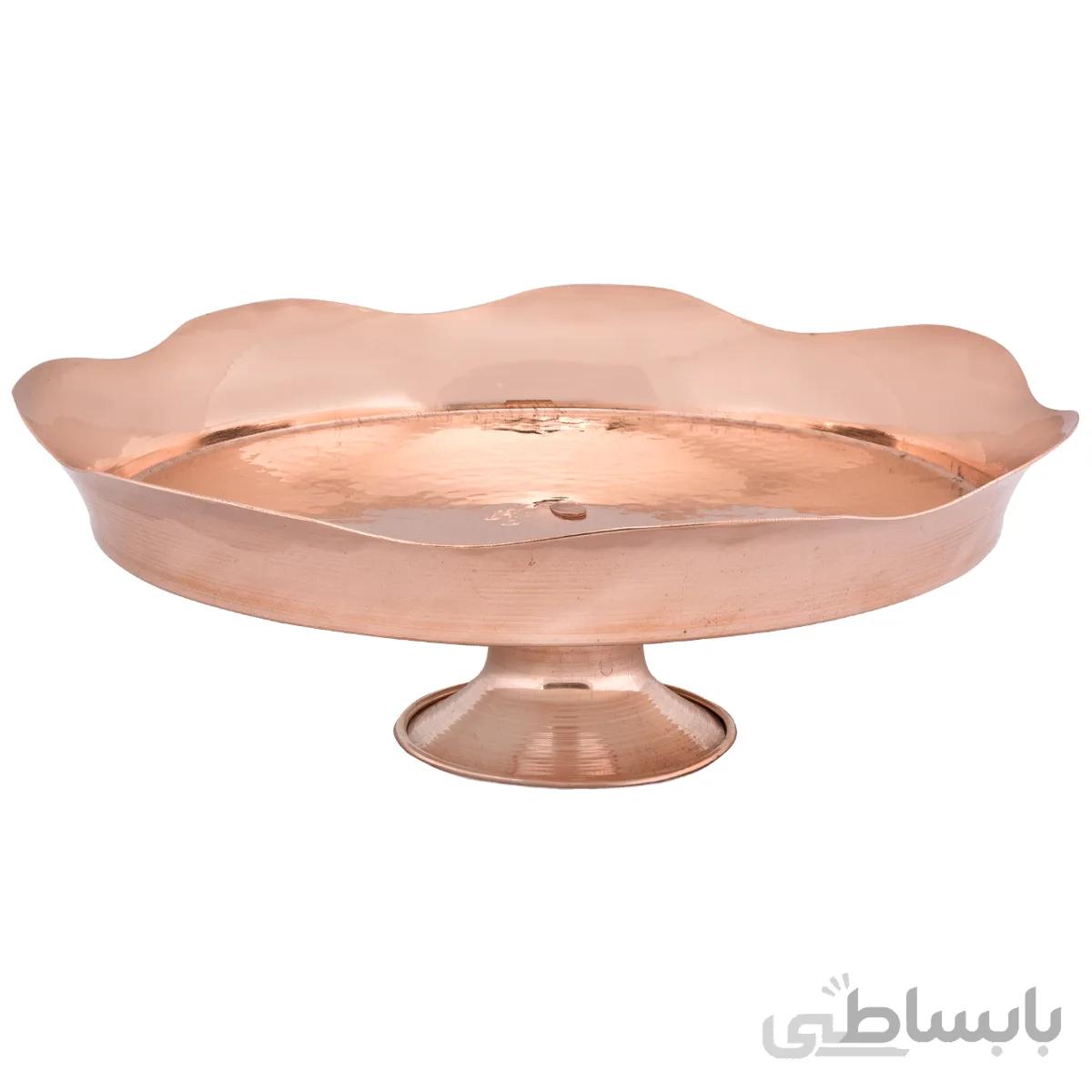 شیرینی خوری پایه دار مسی مدل لوکس کد 80