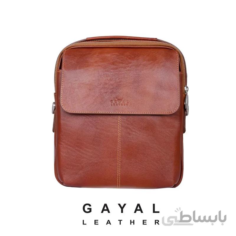 کیف دوشی گَیال چرم dd105 عسلی شبرو