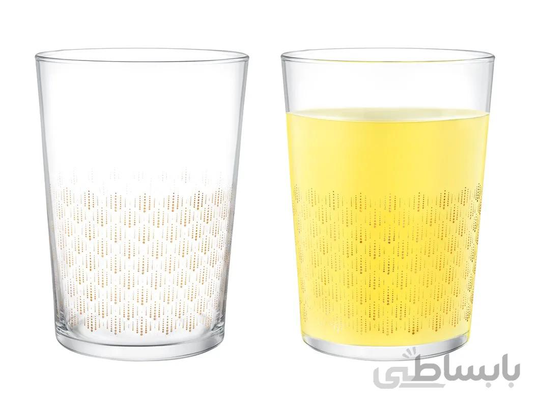 لیوان مدل Pierretta Golden 510 ml بسته 4 عددی مادام کوکو