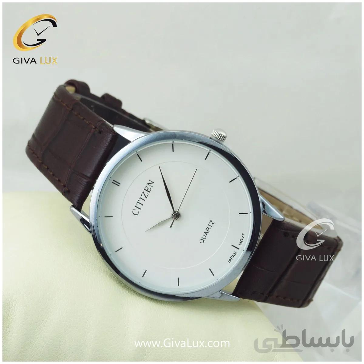ساعت مچی مردانه بند چرمی سیتیزن کد 980190