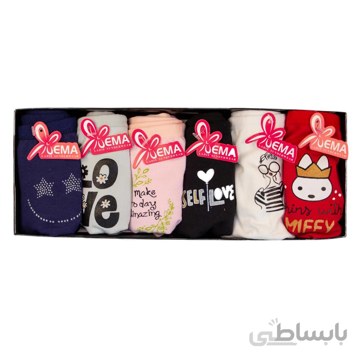 شورت چاپی جعبه‌ای اِما 4043