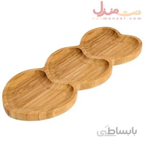 اردو خوری چوبی بامبو برند بامبوم مدل آمور سه خانه