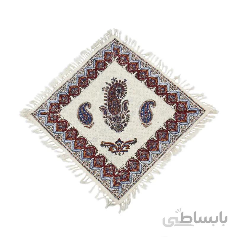 رومیزی قلمکار مربعی ممتاز سایز 60*60 سانتی متر کد s6