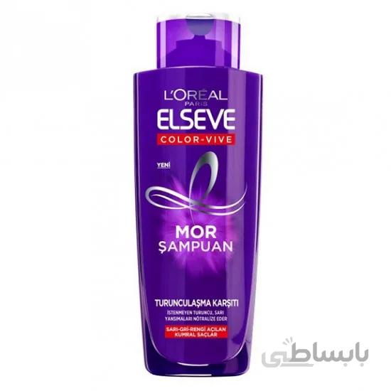 شامپو جلوگیری از قرمزی و زردی موها مدل Purple مخصوص موهای رنگ شده حجم 200 میل لورال ا Loreal Purple Shampoo For Colored Hair 200ml