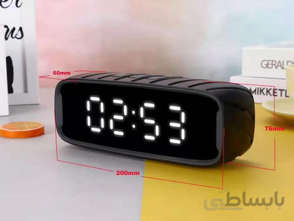 اسپیکر بلوتوثی و ساعت دیجیتال مدل WSA-858