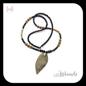 گردنبند مهره ای برگ
