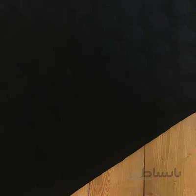 پارچه کریشه ژاکارد طرح توپی رنگ مشکی کد 305