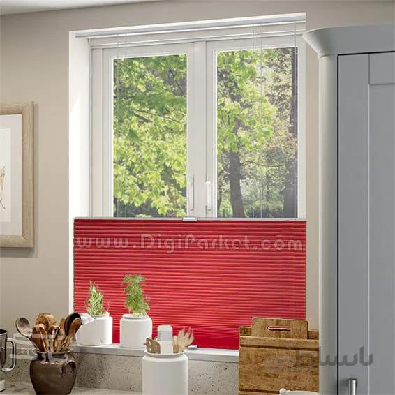 پرده پلیسه دستی دوطرفه مدل Pansy 09