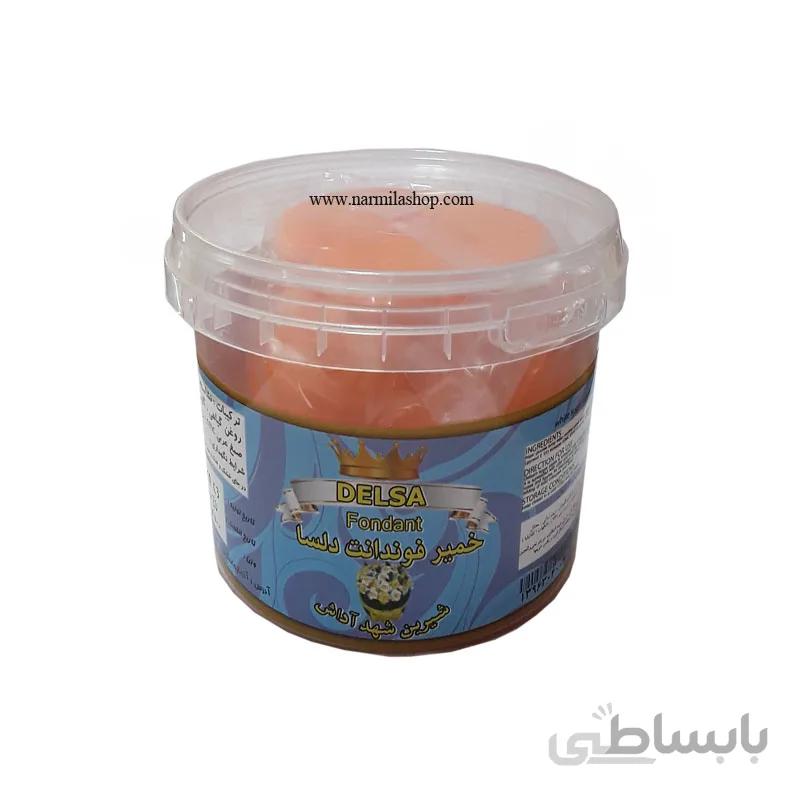 خمیر فوندانت نارنجی دلسا