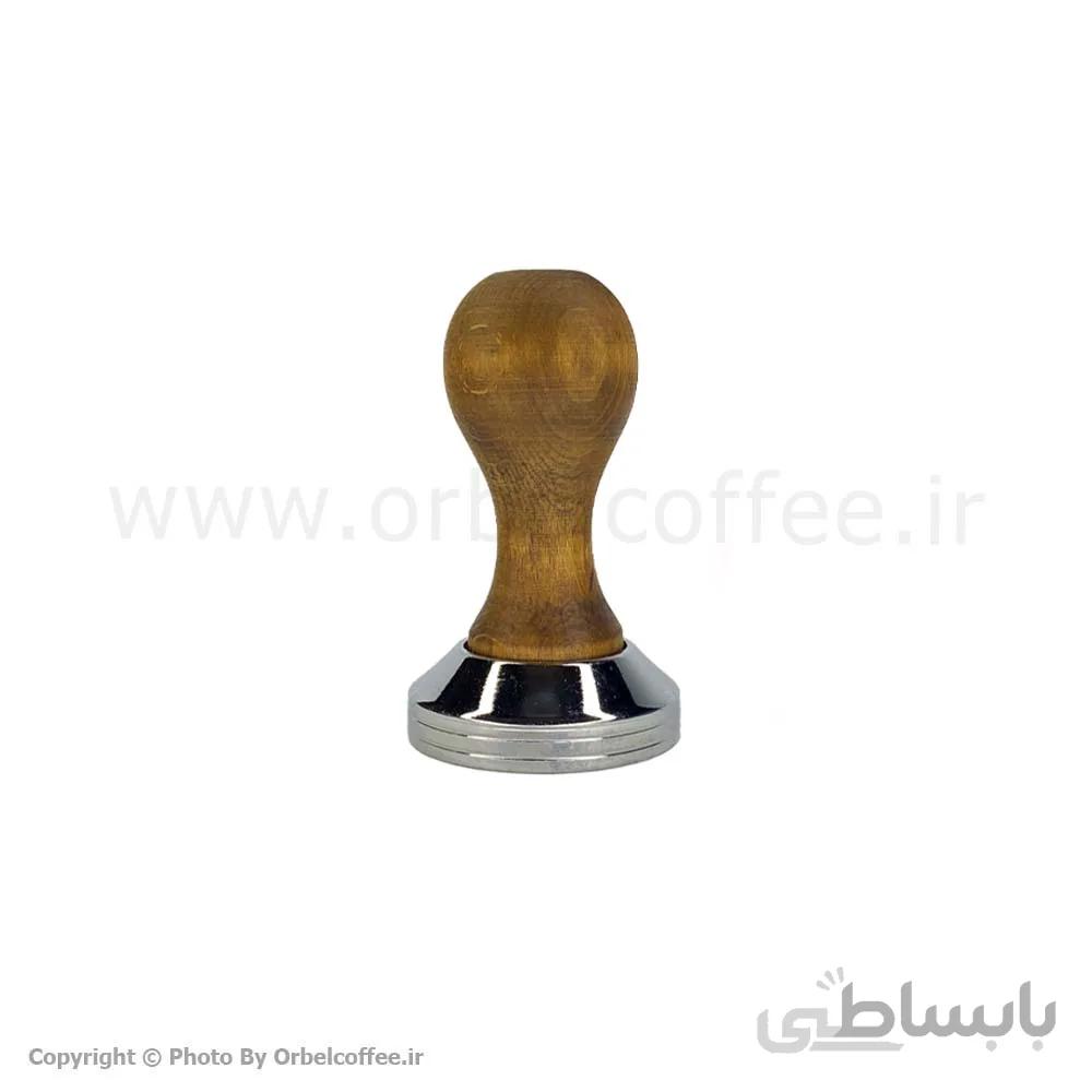 تمپر قهوه مدل دسته چوبی کد 03 سایز 51 ا Wood Coffee Tamper 51mm