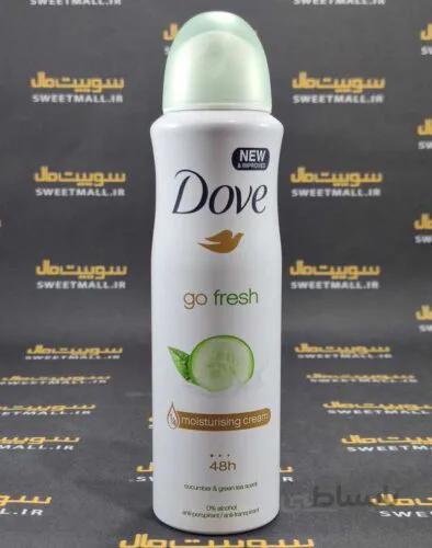 اسپری بدن زنانه داو 150 میلی لیتر Dove-گو فرش.