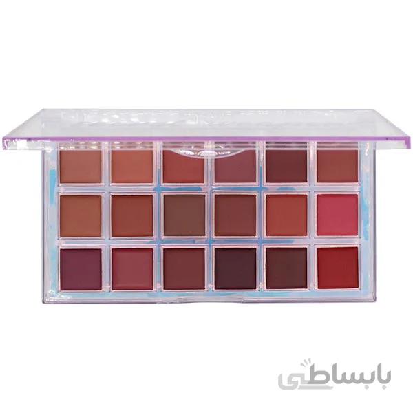 پالت رژ ۱۸ رنگ آرت اسکین مدل سکرت وپن (Artskin Secret Weapon Lipgloss Palette-Code A)