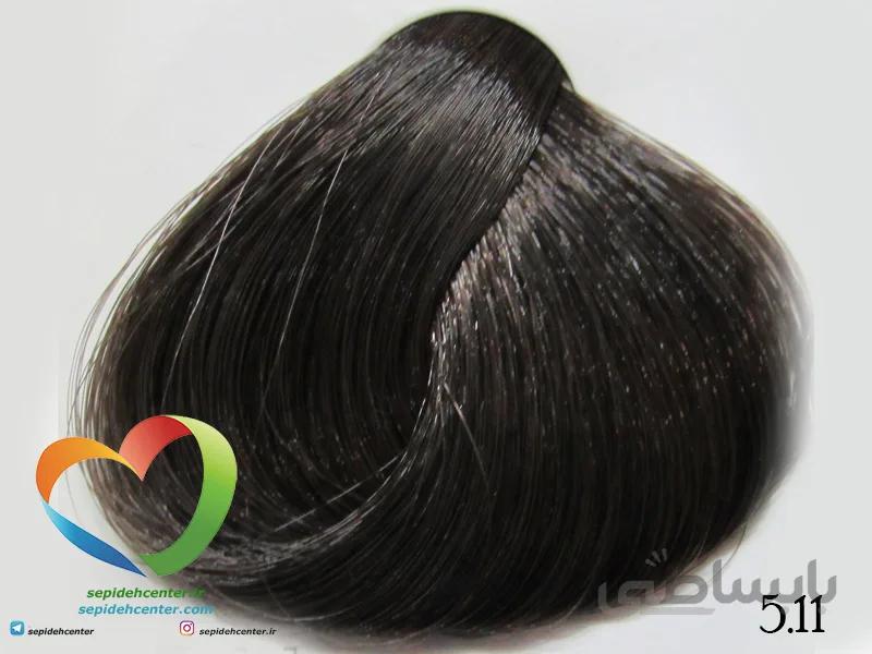 رنگ مو اپتیما مدل Attive Naturale شماره 5.11 رنگ قهوه ای دودی غلیظ