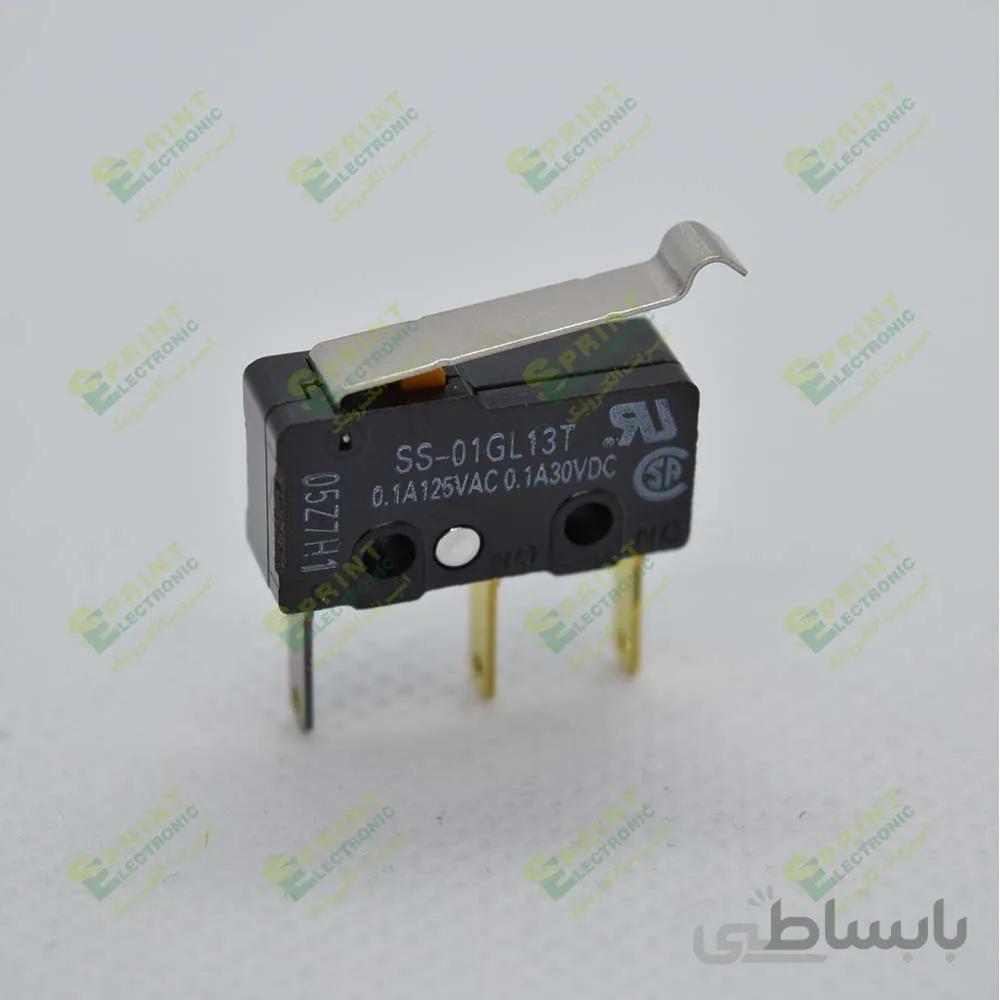 میکروسوییچ اهرم منحی 0.1 آمپر Omron SS-01GL13T