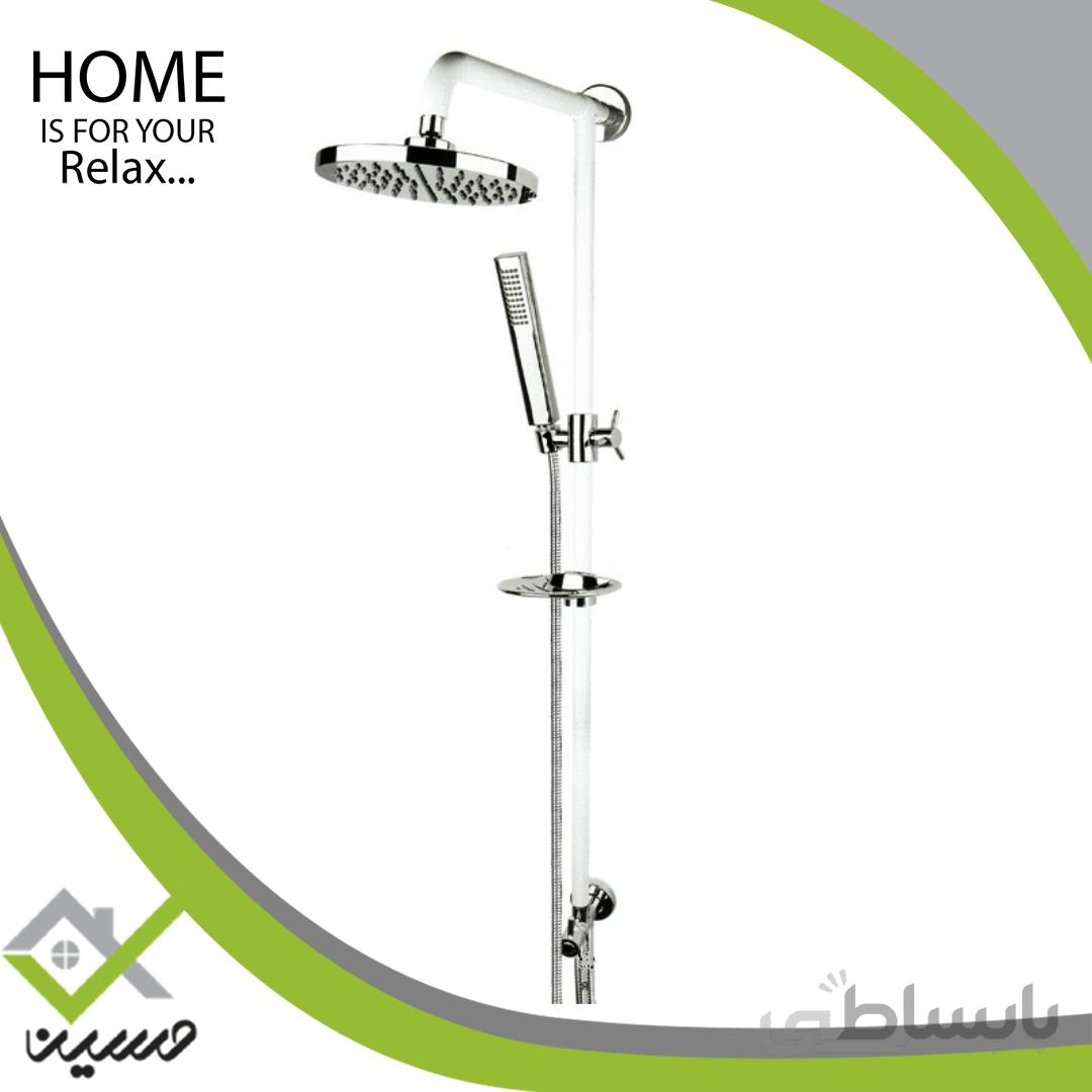 علم یونیکا تینا سفید راسان ا Tina White Shower Slider