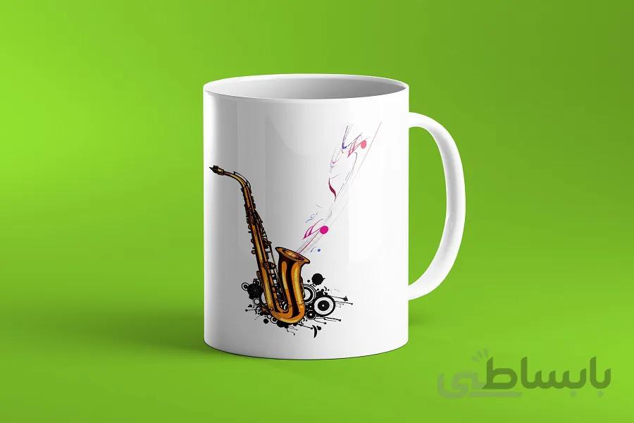 ماگ طرح ساکسفون