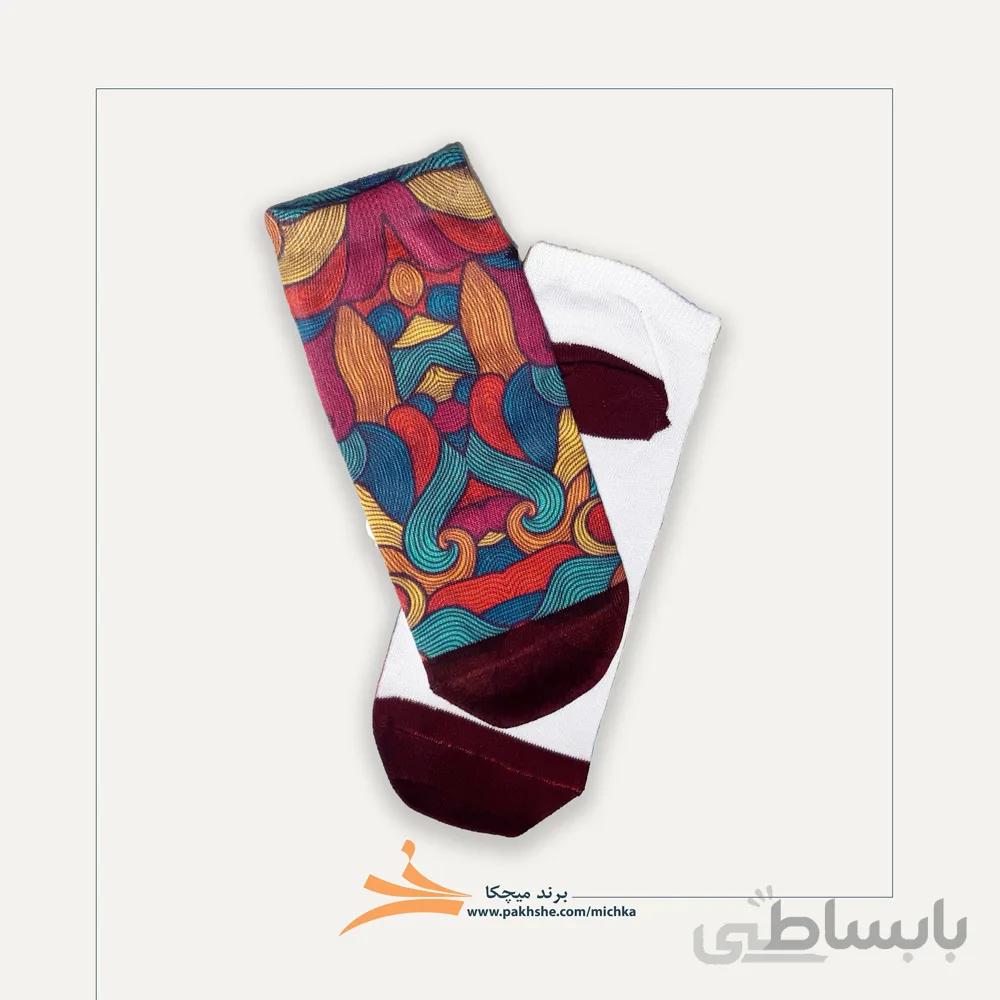 جوراب طرحدار مچی زنانه برند میچکا کد 105