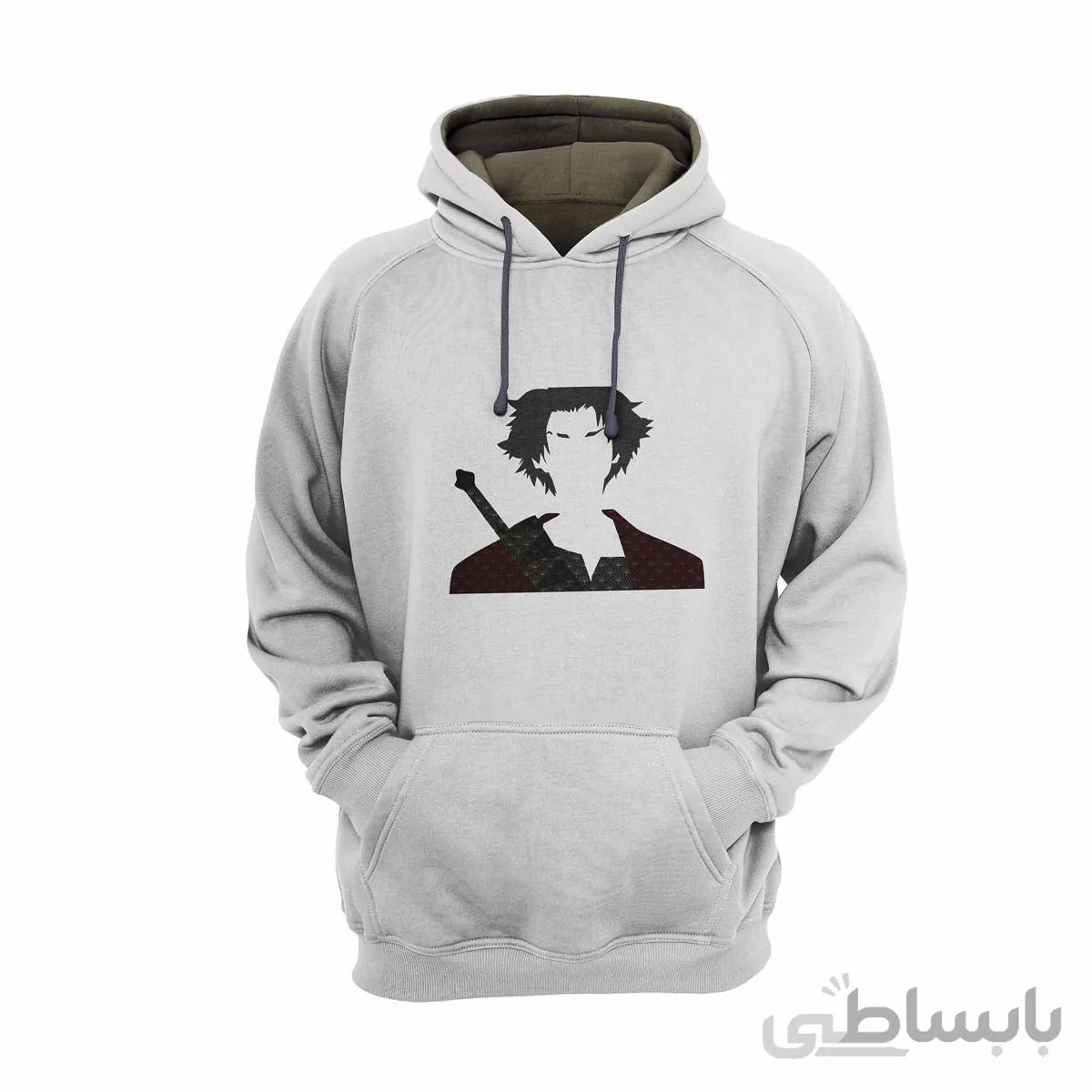 هودی سفید طرح انیمه سامورایی چامپلو Samurai Champloo کد KCT10463 کد 284925