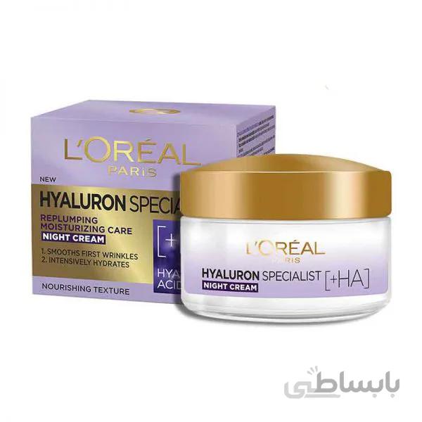 کرم شب آبرسان HA+ هیالورون لورال | Loreal