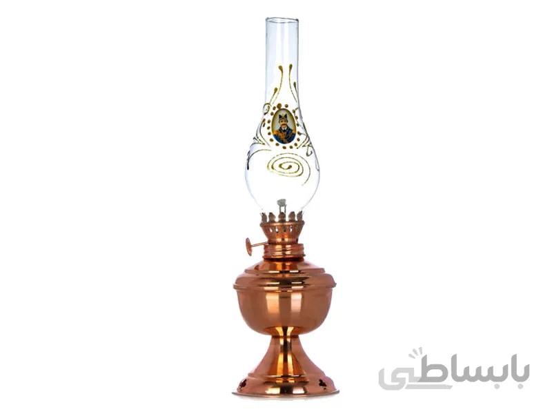 چراغ گرد سوز مسی 30 سانتی