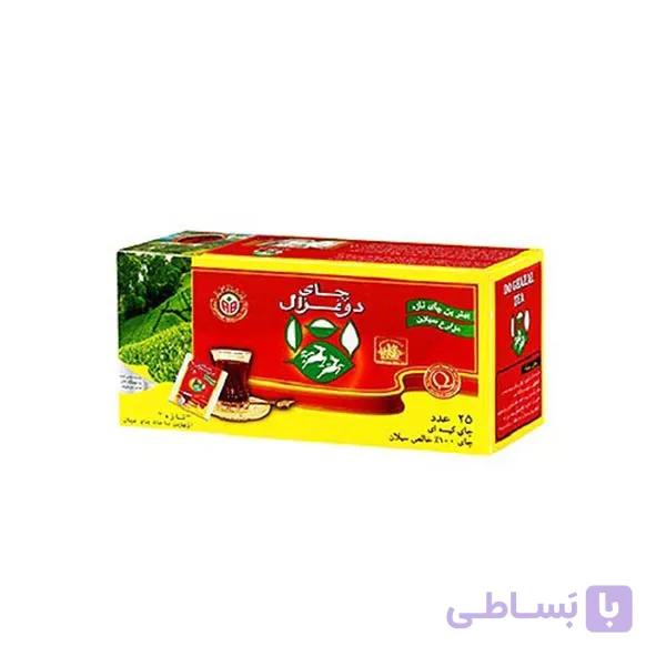 چای کیسه ای ساده 25 تایی دوغزال در کارتن 54 عددی ا doghazal 25