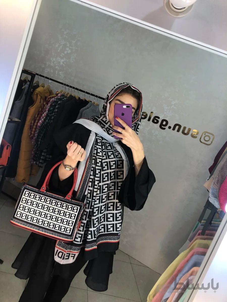 ست کیف شال فندی شلوغ