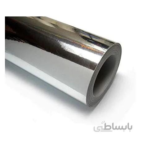 روزرنگ نقره ای براق عرض 61 سانتیمتر 25 متری - چینی