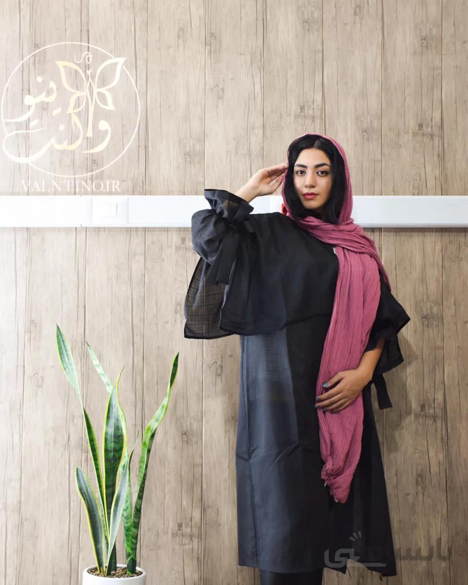 مانتو ژیله دار آستین کش