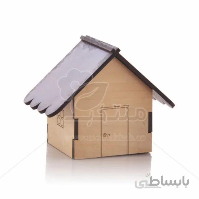 ماکت کلبه‌ی چوبی کد K10 ارتفاع 7 سانتی‌متر