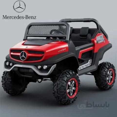 ماشین شارژی مرسدس بنز یونی موگ unimog قرمز کد 4063662