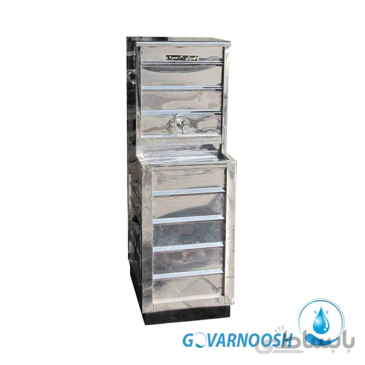 آبسردکن استیل نگیر تک شیر فشاری صنعتی