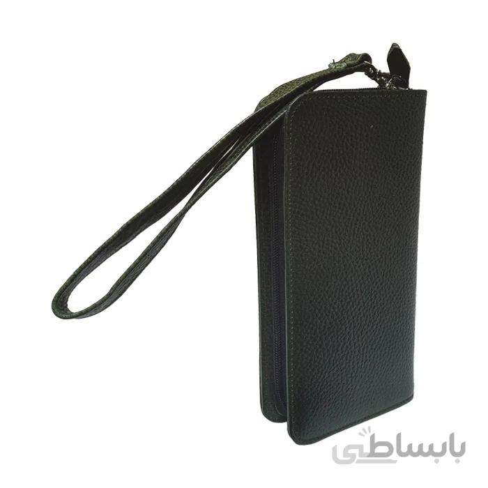 کیف دو تیکه بند دار چرم طبیعی
