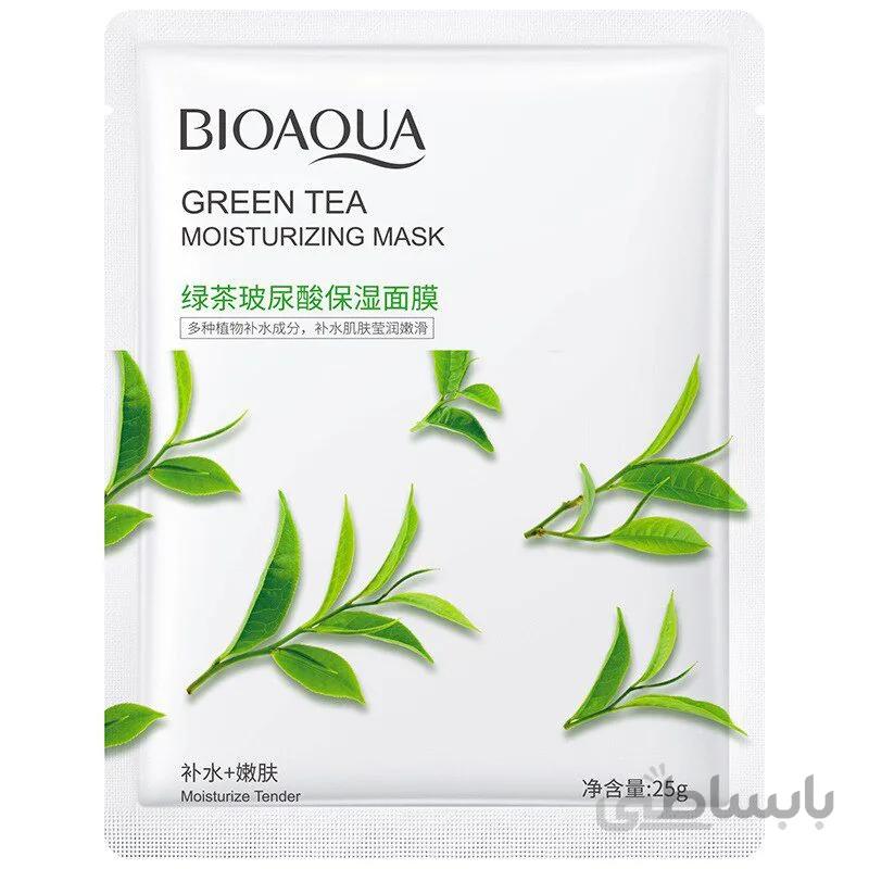 ماسک ورقه ای چای سبز بیوآکوا - BIOAQUA