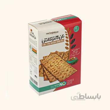 نان سوخاری دکتر تلاش حاوی آرد جو، شوید و زیره بدون شکر