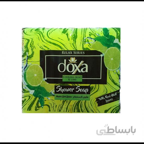صابون حمام دوکسا Doxa رایحه لیمو و نعناع بسته 4 عددی 600 گرم