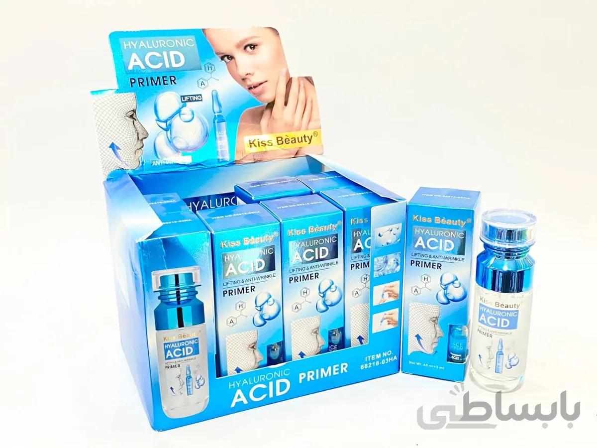سرم پرایمر صورت هیالورونیک اسید کیزبیوتی kiss beauty ا Kiss beauty Hyaluronic acid face cream serum