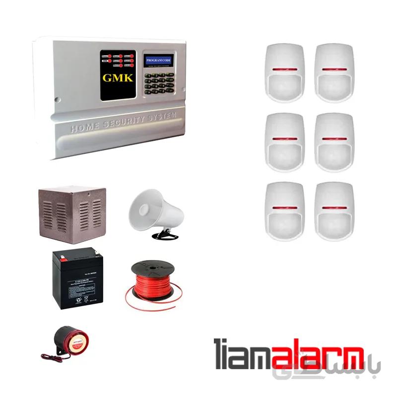 پکیج دزدگیر اماکن باسیم مدل جی ام کا سیم کارتی و تلفنی GM910PY6