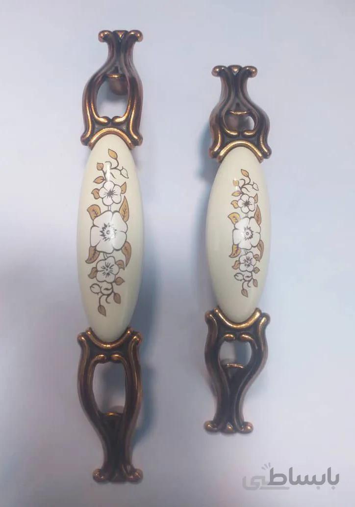 دستگیره سرامیکی طرح دار (الفا)