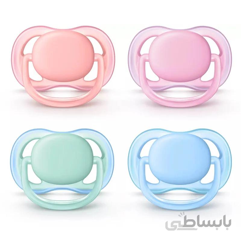 پستانک تکی ساده اولترا ایر 0 6 ماهگی اونت Avent ا Baby pacifier code:244/21/1
