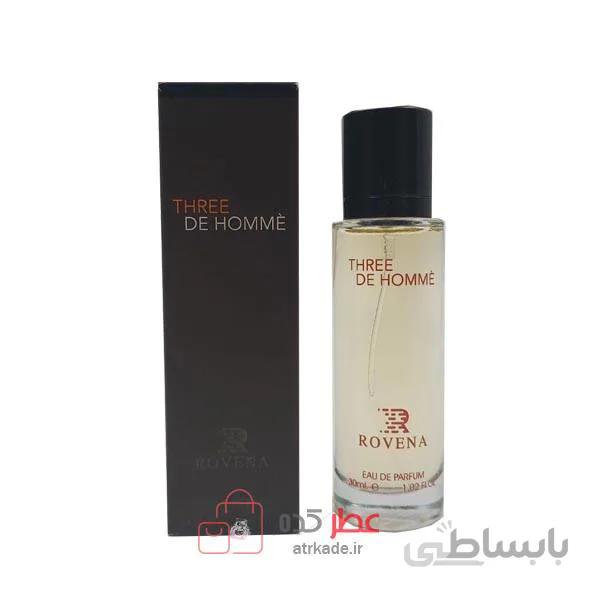 ادکلن روونا rovena Three De Homme حجم 30 میل ( تق هرمس )