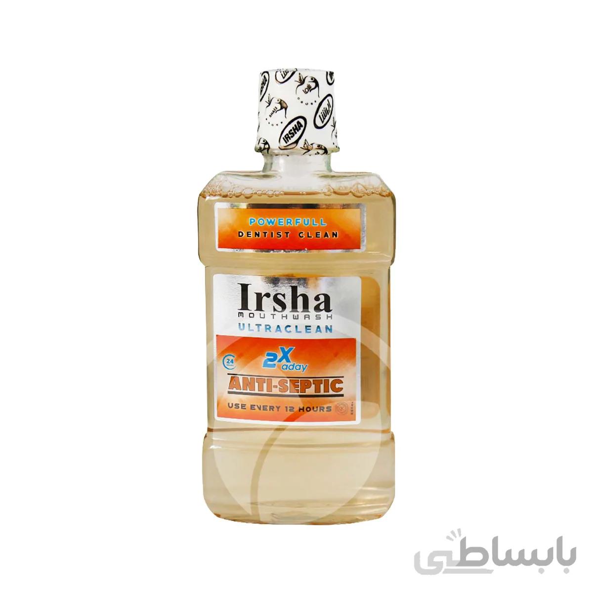محلول دهانشویه ضد عفونی کننده و ضد پوسیدگی دندان ایرشا 250 میلی لیتر ا Irsha Anti Septic Mouthwash 250 ml