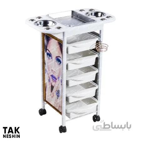 ترولی آرایشگاهی فلزی T118