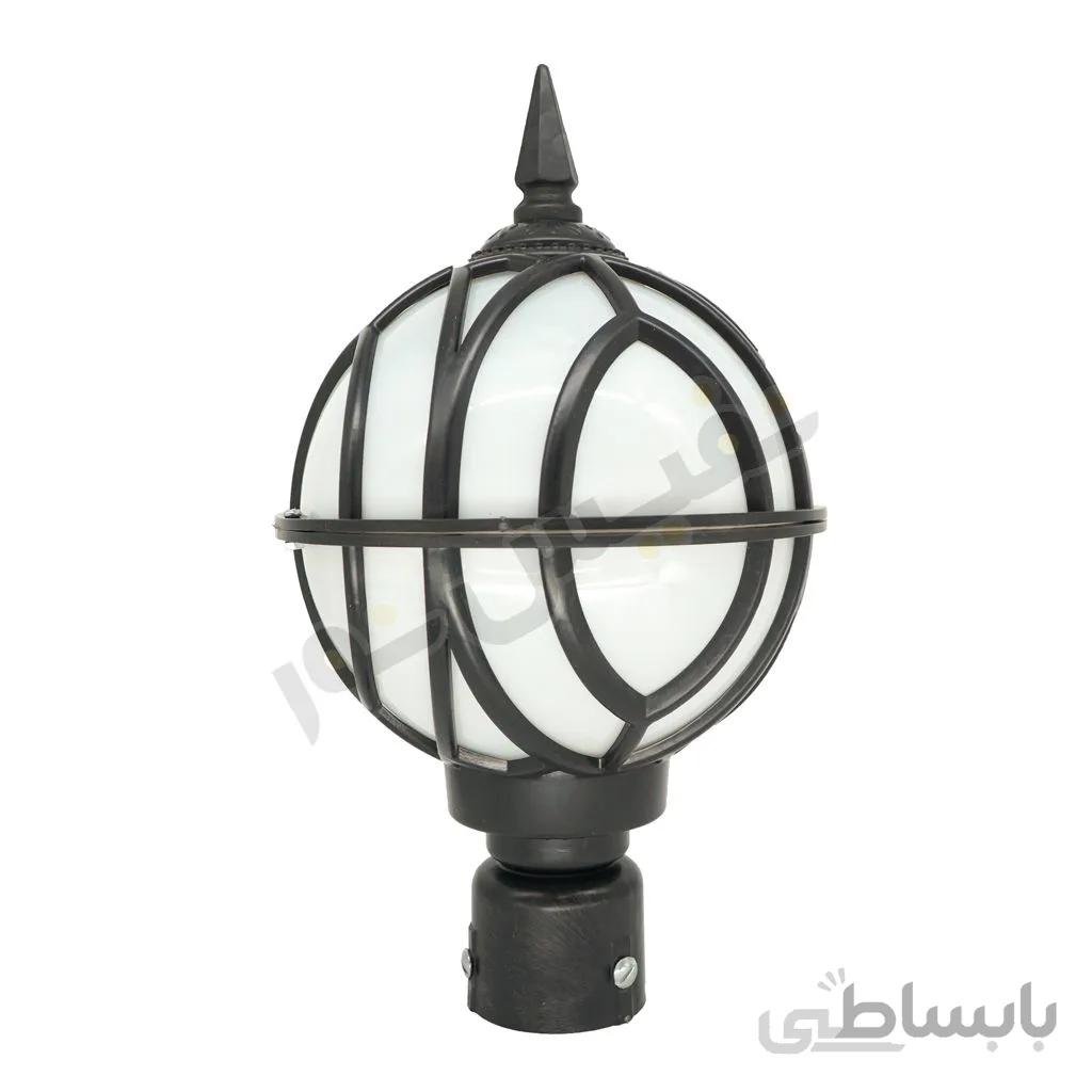 چراغ حیاطی و پارکی سرلوله توپی پلاستیکی مدل OL22 S