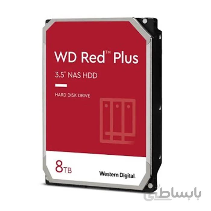 هارددیسک اینترنال وسترن دیجیتال سری رد پلاس مدل WD80EFBX ظرفیت 8 ترابایت